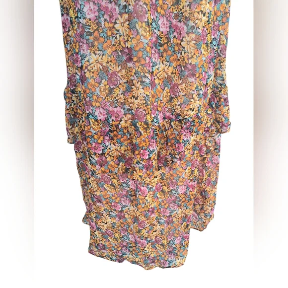 Lavender Brown Floral Maxi Dress in Pink, Purple, and Brown - Picture 8 of 10